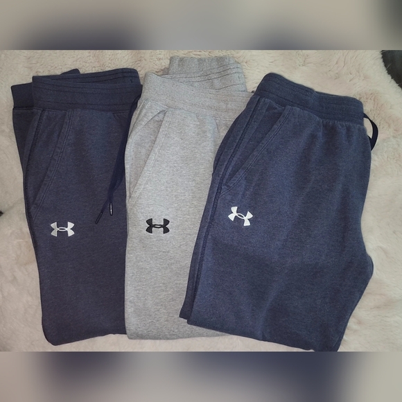 Under Armour Men's Navy and Gray Joggers - Picture 3 of 5